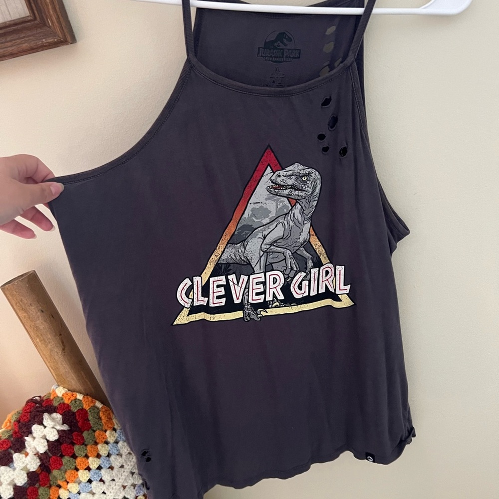 Jurassic Park 25th Anniversary Clever Girl Tank